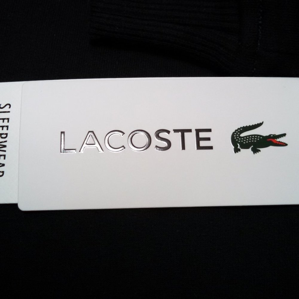 Lacoste Sleepwear Hoodie Full Zip Sweatshirt - Picture 5 of 6